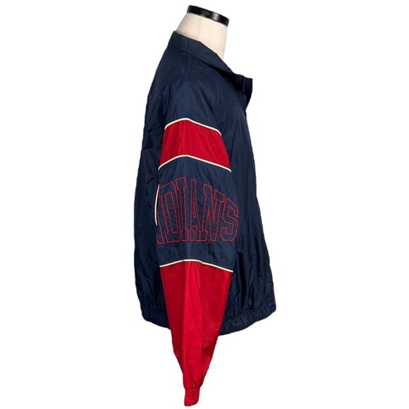 Vintage Cleveland Indians Genuine Merchandise Starter Jacket XL Navy/Red 90's - Picture 4 of 13